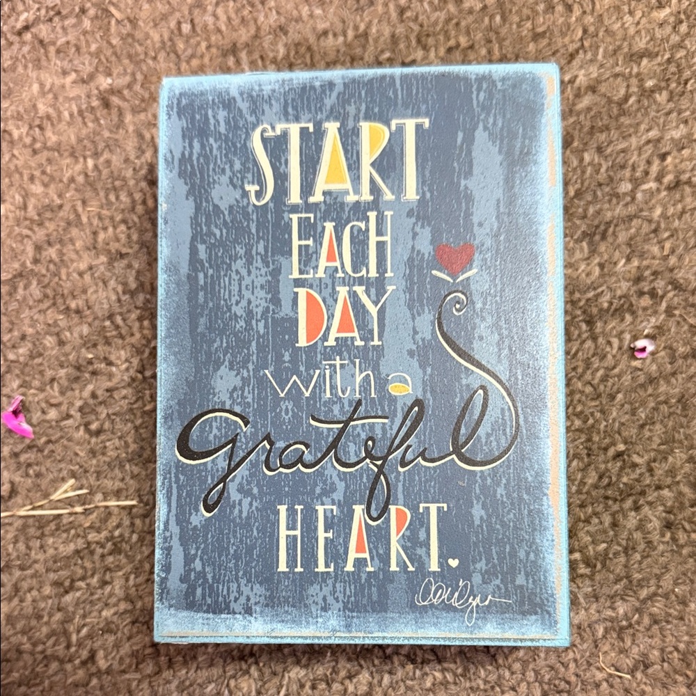 Inspirational Wall Art with Heart Design